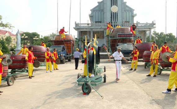 Kim Sơn t&iacute;ch cực chuẩn bị cho Festival Tr&agrave;ng An kết nối di sản