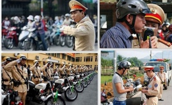 Mở đợt cao điểm bảo đảm trật tự an to&agrave;n giao th&ocirc;ng dịp Tết 2023