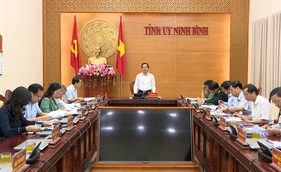 Thường trực Tỉnh ủy triển khai c&ocirc;ng t&aacute;c l&atilde;nh đạo thực hiện nhiệm vụ th&aacute;ng 11/2022