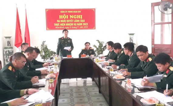 Đảng ủy Trung đo&agrave;n 855 ra Nghị quyết l&atilde;nh đạo nhiệm vụ năm 2023