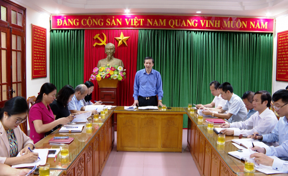 Giao ban c&ocirc;ng t&aacute;c b&aacute;o ch&iacute;, tuy&ecirc;n truyền th&aacute;ng 11