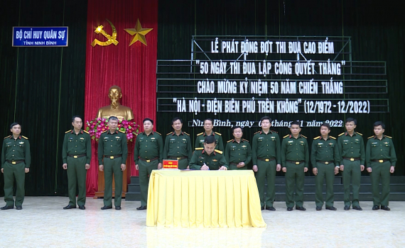 Bộ CHQS tỉnh ph&aacute;t động thi đua &ldquo;50 ng&agrave;y thi đua lập c&ocirc;ng quyết thắng&rdquo;
