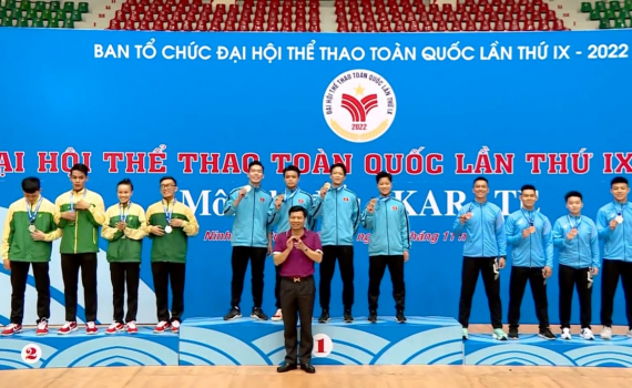 Ng&agrave;y thi đấu thứ nhất m&ocirc;n karate Đại hội Thể thao to&agrave;n quốc