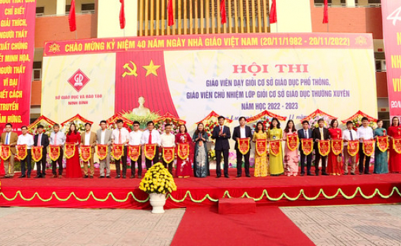 Hội thi gi&aacute;o vi&ecirc;n dạy giỏi v&agrave; chủ nhiệm lớp giỏi 
