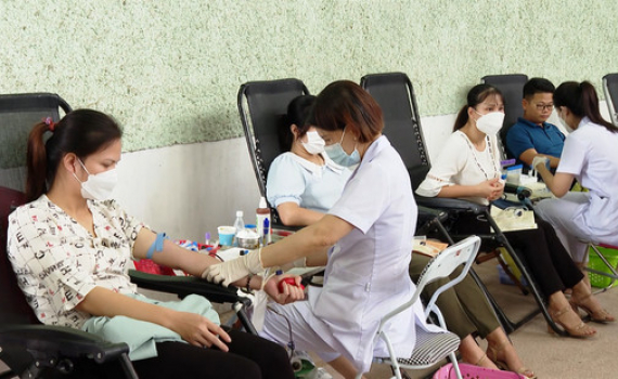 Ng&agrave;y hội hiến m&aacute;u t&igrave;nh nguyện huyện Kim Sơn