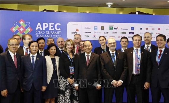 Chủ tịch nước Nguyễn Xu&acirc;n Ph&uacute;c dự tọa đ&agrave;m cấp cao với Li&ecirc;n minh Doanh nghiệp Hoa Kỳ - APEC