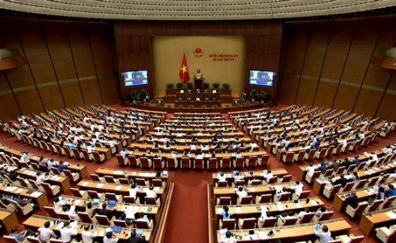 Kỳ họp thứ tư, Quốc hội kh&oacute;a XV: Quốc hội thảo luận ở hội trường về một số dự &aacute;n Luật
