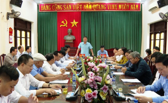 Huyện ủy Kim Sơn gặp mặt c&aacute;c c&aacute;n bộ được điều động, lu&acirc;n chuyển