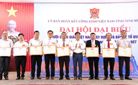 Đại hội đại biểu Người C&ocirc;ng gi&aacute;o Việt Nam x&acirc;y dựng v&agrave; bảo vệ Tổ quốc tỉnh lần thứ VII, nhiệm kỳ 2022-2027 