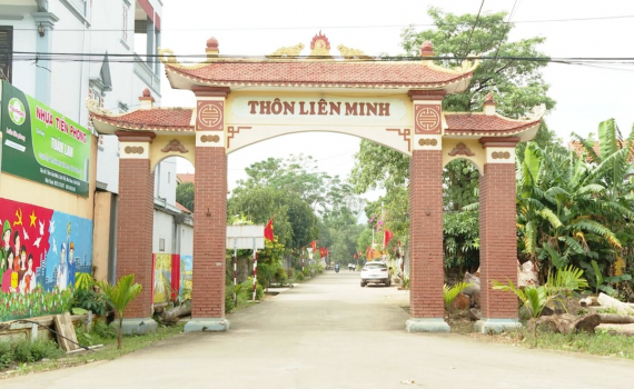 Th&ocirc;n Li&ecirc;n Minh, x&atilde; X&iacute;ch Thổ đạt khu d&acirc;n cư n&ocirc;ng th&ocirc;n mới kiểu mẫu