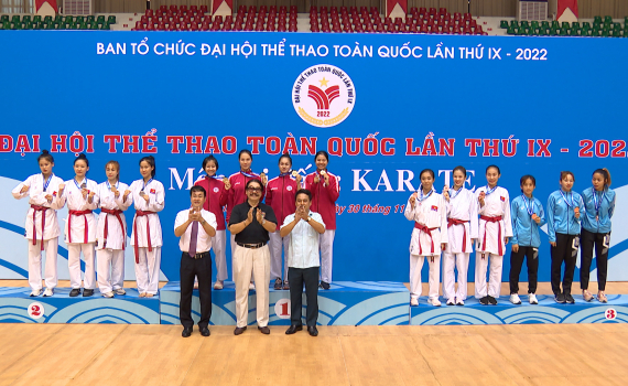 Ninh B&igrave;nh gi&agrave;nh 2 huy chương v&agrave;ng m&ocirc;n Karate Đại hội Thể thao to&agrave;n quốc