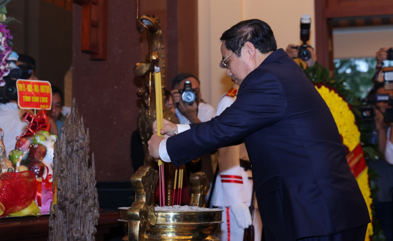 Thủ tướng Phạm Minh Ch&iacute;nh dự c&aacute;c hoạt động kỷ niệm 100 năm Ng&agrave;y sinh đồng ch&iacute; V&otilde; Văn Kiệt