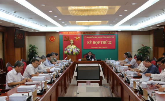 Th&ocirc;ng c&aacute;o b&aacute;o ch&iacute; kết quả Kỳ họp thứ 22 của Ủy ban Kiểm tra Trung ương