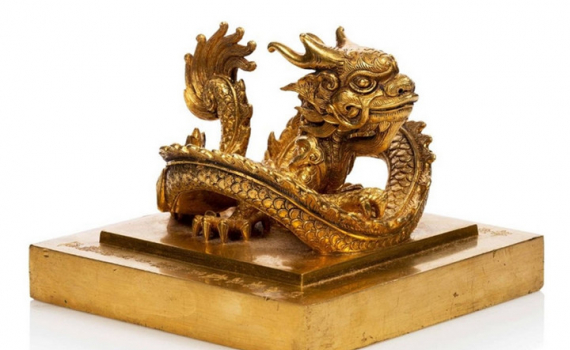 Đưa ấn v&agrave;ng "Ho&agrave;ng đế chi bảo" ra khỏi danh mục cổ vật đấu gi&aacute;