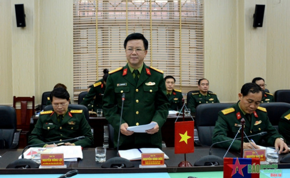 Trao đổi kinh nghiệm hoạt động c&ocirc;ng đo&agrave;n qu&acirc;n đội hai nước Việt Nam - L&agrave;o