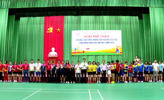 Bế mạc Giải thể thao ng&agrave;nh Gi&aacute;o dục v&agrave; Đ&agrave;o tạo tỉnh Ninh B&igrave;nh năm 2023