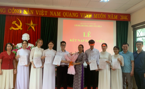 Đẩy mạnh kết nạp Đảng trong học sinh tại trường THPT Y&ecirc;n M&ocirc; A