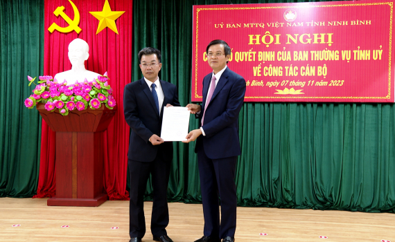 Điều động, chỉ định đồng ch&iacute; Ph&oacute; Chủ tịch HĐND tỉnh Nguyễn Ho&agrave;ng H&agrave; giữ chức Chủ tịch Ủy ban MTTQ Việt Nam tỉnh  