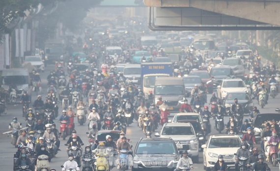 Chất lượng kh&ocirc;ng kh&iacute; tại một số khu vực của H&agrave; Nội ở mức nguy hiểm