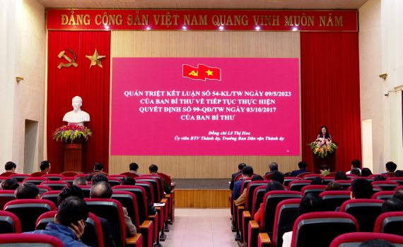 Th&agrave;nh ủy Ninh B&igrave;nh qu&aacute;n triệt, triển khai thực hiện c&aacute;c văn bản của Bộ Ch&iacute;nh trị, Ban B&iacute; thư 