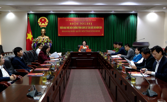 Hội nghị trực tuyến triển khai thực hiện chương tr&igrave;nh gi&aacute;m s&aacute;t của Quốc hội năm 2024
