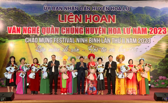 Khai mạc Li&ecirc;n hoan Văn nghệ quần ch&uacute;ng huyện Hoa Lư năm 2023 