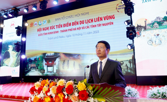 Hội nghị x&uacute;c tiến điểm đến du lịch li&ecirc;n v&ugrave;ng giữa tỉnh Ninh B&igrave;nh, th&agrave;nh phố H&agrave; Nội v&agrave; c&aacute;c tỉnh T&acirc;y Nguy&ecirc;n