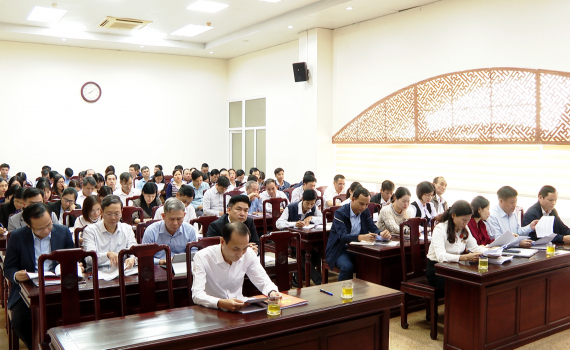 Đảng ủy Khối CQ&DN tỉnh qu&aacute;n triệt, triển khai c&aacute;c văn bản mới về c&ocirc;ng t&aacute;c x&acirc;y dựng Đảng