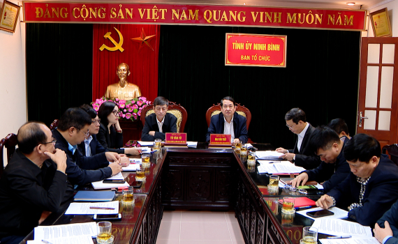 Hội nghị qu&aacute;n triệt, triển khai thực hiện c&aacute;c quy định, hướng dẫn mới của Trung ương về c&ocirc;ng t&aacute;c tổ chức x&acirc;y dựng Đảng