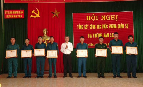 Tam Điệp, Gia Viễn tổng kết c&ocirc;ng t&aacute;c quốc ph&ograve;ng, qu&acirc;n sự năm 2023