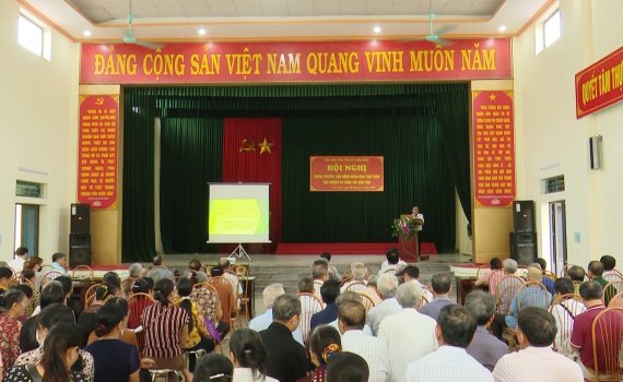 Tuy&ecirc;n truyền c&aacute;c nhiệm vụ c&ocirc;ng t&aacute;c d&acirc;n vận tại x&atilde; Y&ecirc;n Sơn, th&agrave;nh phố Tam Điệp