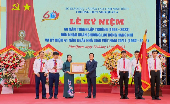 Trường THPT Nho Quan A kỷ niệm 60 năm th&agrave;nh lập