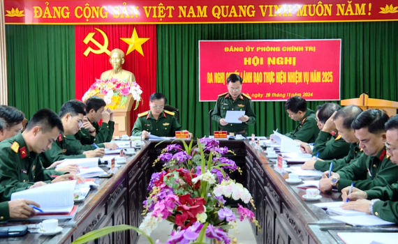 Đảng ủy Phòng Tham mưu, Chính trị, Hậu cần- kỹ thuật ra Nghị quyết lãnh đạo thực hiện nhiệm vụ năm 2025