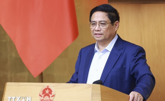 Thủ tướng Phạm Minh Ch&iacute;nh chủ tr&igrave; phi&ecirc;n họp Ch&iacute;nh phủ thường kỳ th&aacute;ng 10-2024