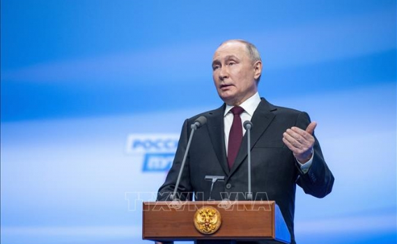 Tổng thống Nga Vladimir Putin sẵn s&agrave;ng đối thoại với Tổng thống đắc cử Donald Trump
