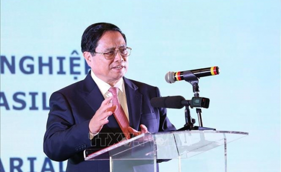Thủ tướng Ch&iacute;nh phủ Phạm Minh Ch&iacute;nh dự Diễn đ&agrave;n doanh nghiệp Việt Nam - Brazil