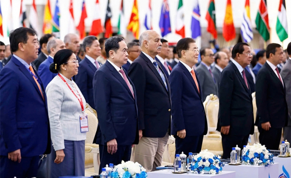 Chủ tịch Quốc hội Trần Thanh Mẫn dự v&agrave; ph&aacute;t biểu tại Hội nghị to&agrave;n thể lần thứ 12 Hội nghị quốc tế c&aacute;c đảng ch&iacute;nh trị ch&acirc;u &Aacute;