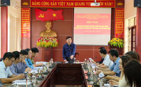 Triển khai kế hoạch tổ chức Giải Golf Di sản lần thứ nhất năm 2024 tại Ninh B&igrave;nh