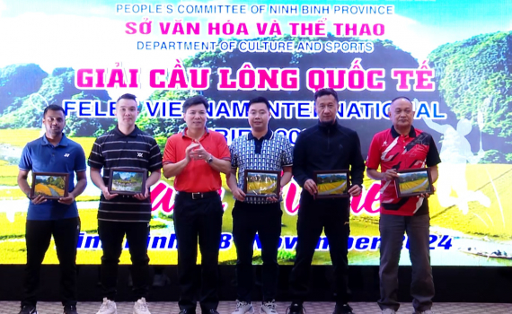 Khai mạc Giải Cầu l&ocirc;ng quốc tế "FELET VietNam International Series 2024" 