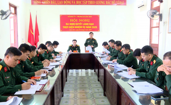Đảng ủy Trung đo&agrave;n 855 ra Nghị quyết l&atilde;nh đạo nhiệm vụ năm 2025