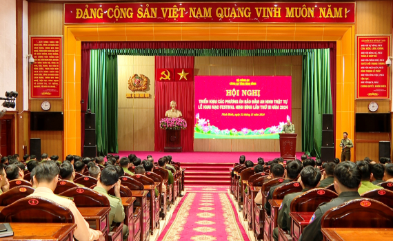 Triển khai phương án bảo đảm an ninh trật tự Lễ khai mạc Festival Ninh Bình lần thứ III năm 2024