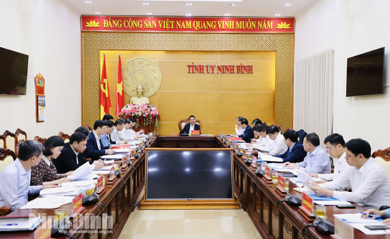 Ban Thường vụ Tỉnh ủy cho &yacute; kiến v&agrave;o nhiều nội dung quan trọng