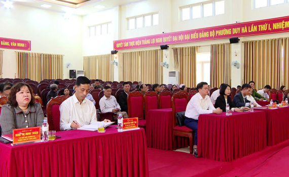Phường Duy H&agrave; tổ chức đối thoại giữa người đứng đầu cấp ủy, ch&iacute;nh quyền địa phương với Nh&acirc;n d&acirc;n