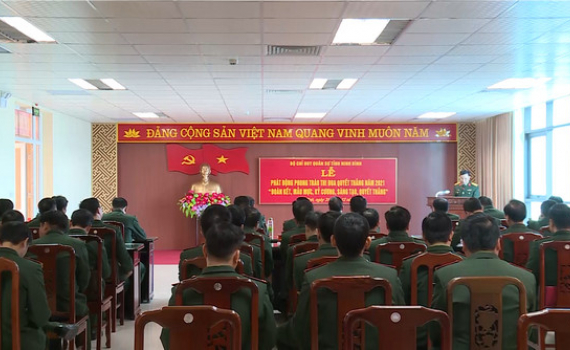 Bộ CHQS tỉnh ph&aacute;t động phong tr&agrave;o thi đua Quyết thắng năm 2021