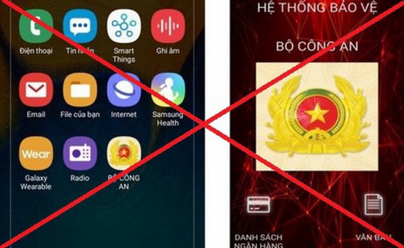 Cảnh b&aacute;o ứng dụng mạo danh Bộ C&ocirc;ng an