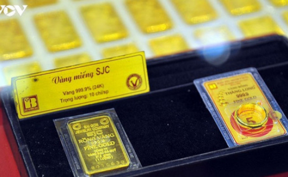 Gi&aacute; v&agrave;ng SJC chững lại khi gi&aacute; thế giới tiếp đ&agrave; tăng