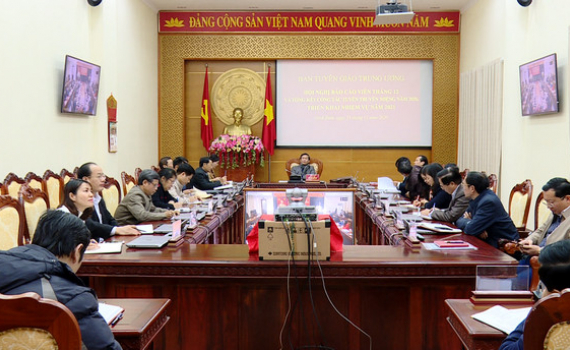 Hội nghị trực tuyến b&aacute;o c&aacute;o vi&ecirc;n th&aacute;ng 12/2020