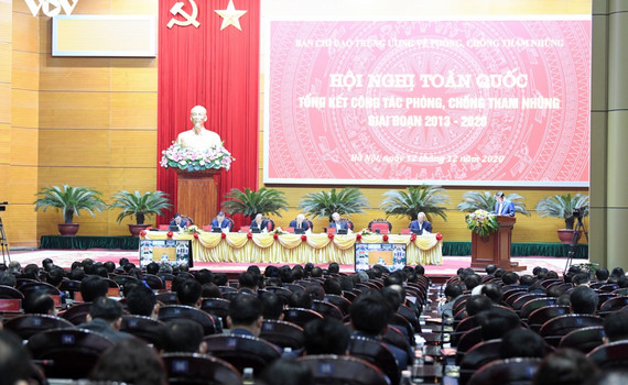 Hội nghị trực tuyến to&agrave;n quốc về ph&ograve;ng, chống tham nhũng
