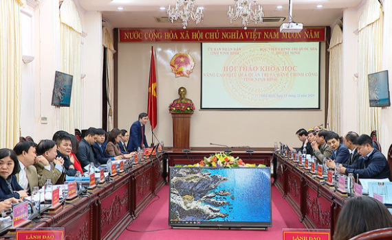 N&acirc;ng cao hiệu quả quản trị v&agrave; h&agrave;nh ch&iacute;nh c&ocirc;ng tỉnh Ninh B&igrave;nh