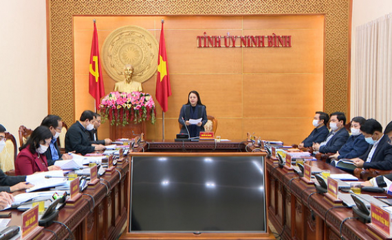 Hội nghị kiểm điểm Ban Thường vụ Tỉnh ủy năm 2021